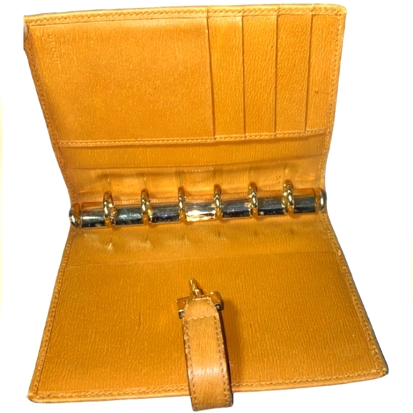 GUCCI AUTHENTIC LEATHER AGENDA GOLD HARDWARE GOLD ROD COLOR EUC - Picture 4 of 9